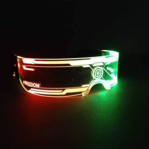 Cyberpunk LED Glasses | Futuristic Fashion Goggle | Rave Festival Accessories